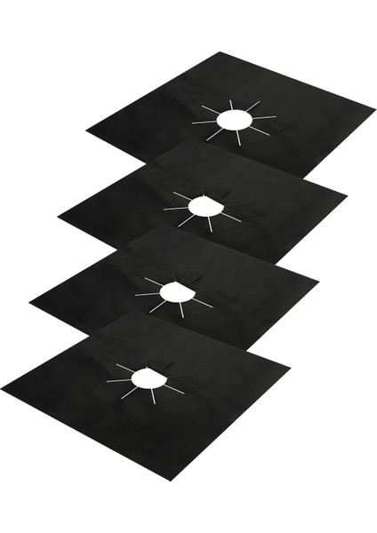 4 Brülör Kapağı, Yeniden Kullanılabilir Ocak Üstü Kapağı, Yapışmaz Brülör Astarı, Gazlı Ocak Için Isı Yalıtım Pedi (Yurt Dışından) modelleri