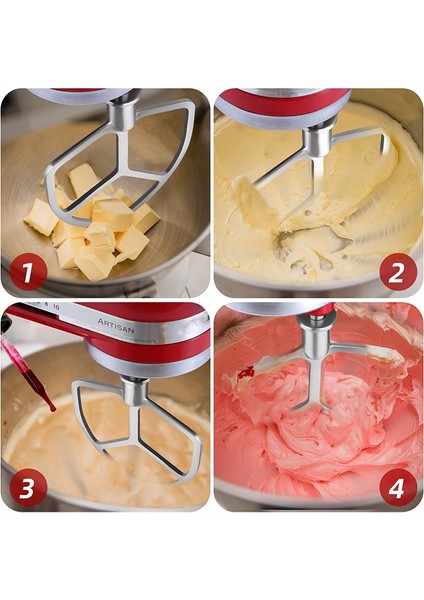 Kitchenaid Stand Mikserler Için Kürek Aparatı 5 Quart Kaldırma ve 6 Quart, Esnek Kenarlı Çırpıcı, Bulaşık Makinesinde Yıkanabilir (Yurt Dışından) fırsatları