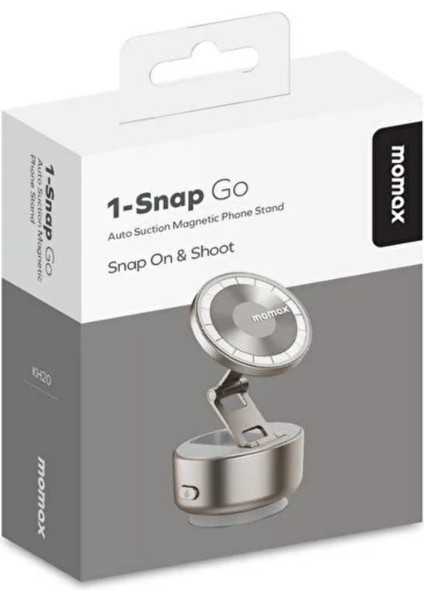1-Snap Go Otomatik Vakumlu Manyetik Telefon Standı Titanium fiyatları