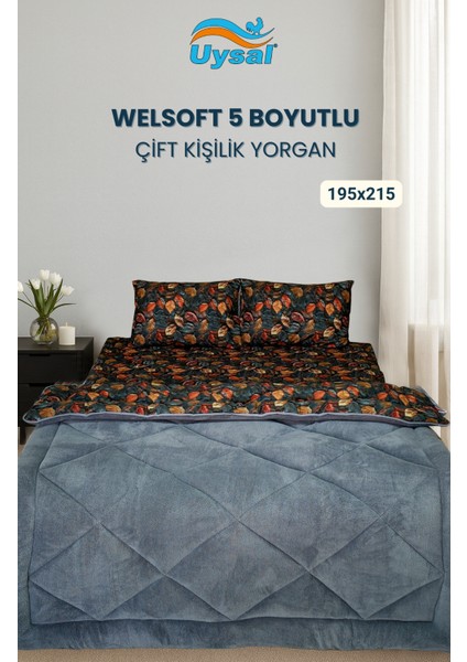 Welsoft 5 Boyutlu Yorgan Çift Kişilik
