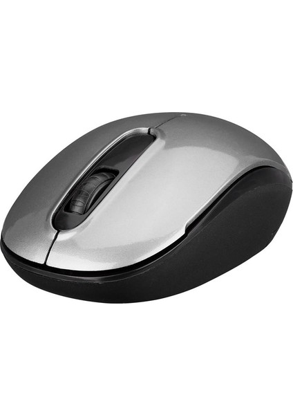 SMW-666 Gümüş USB 2.4 GHZ Optik Kablosuz Mouse 1500Dpı