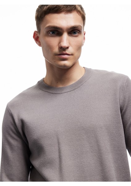 Uzun Kollu Bisiklet Yaka Basic Triko Kazak fiyatları