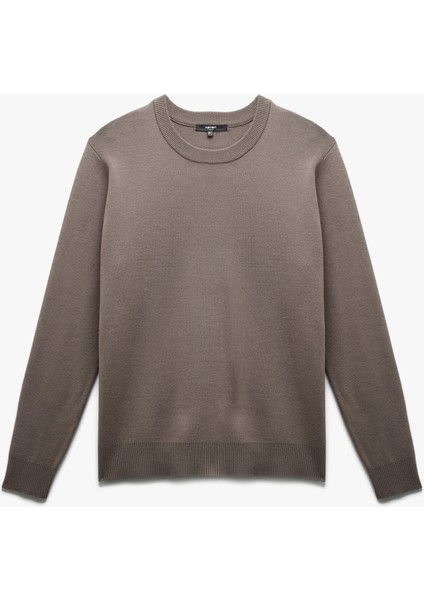 Uzun Kollu Bisiklet Yaka Basic Triko Kazak modelleri