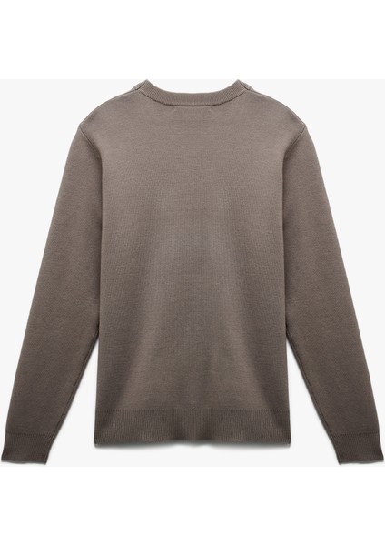 Uzun Kollu Bisiklet Yaka Basic Triko Kazak fırsatları