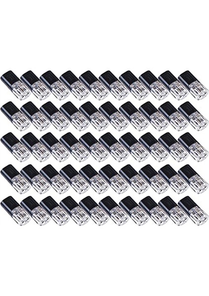 50PCS Kilitli Toka, Düşük Voltajlı Tel Konektörleri ile Çift Telli Itme Konnektörü, Tel Sıyırma Gerekmez (Yurt Dışından)