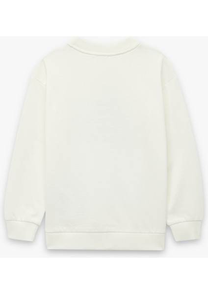 Pamuklu Atatürk Baskılı Bisiklet Yaka Uzun Kollu Sweatshirt fiyatları