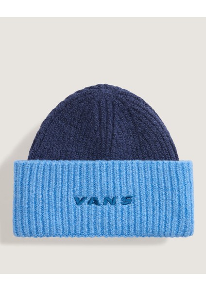 Densmore Wide Cuff Beanie Uniseks Mavi Bere - VN000HSX