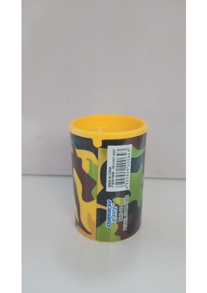 Kalemtraş Çift Bölme 4 Renk Kamufulaj Model