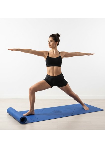 Hizalamalı 8mm Tpe Yoga Matı Pilates Minderi Kaymaz 8 mm Plates Mat Minder Egzersiz Spor Aleti fiyatları