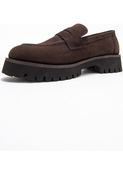 Vıonel Kahverengi Nubuk Hakiki Deri Kadın Loafer Ayakkabı fırsatları