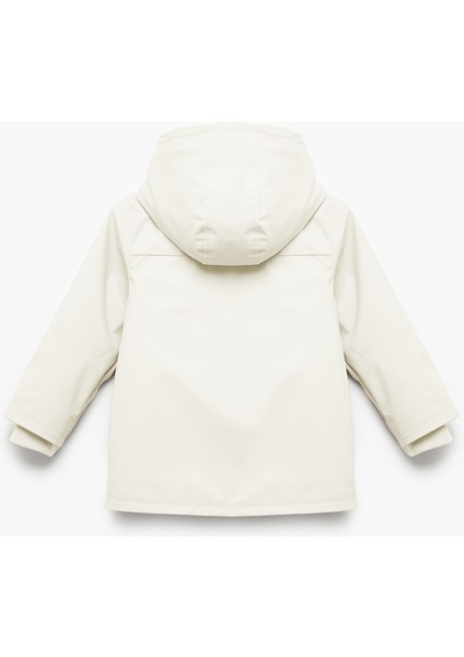 Peluş Detaylı Kapaklı Cepli Uzun Kollu Kapşonlu Kaban fiyatları