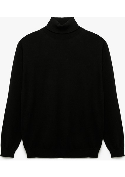 Viskon Karışımlı Uzun Kollu Basic Boğazlı Triko Kazak modelleri