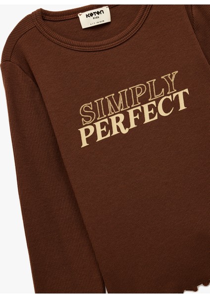 Ribanalı Uzun Kollu Bisiklet Yaka Pamuklu Tişört modelleri