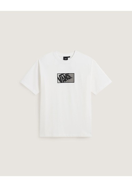 Original Standards Blocked Box Ss Erkek Beyaz T-Shirt - VN000PFB