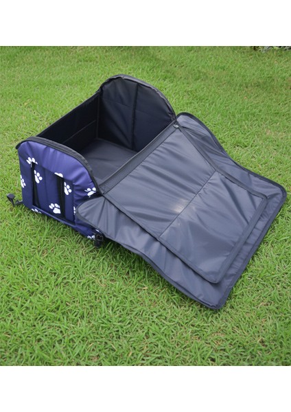 Pati Desenli Lacivert Kedi Evi Isı ve Yağmur Korumalı fiyatları