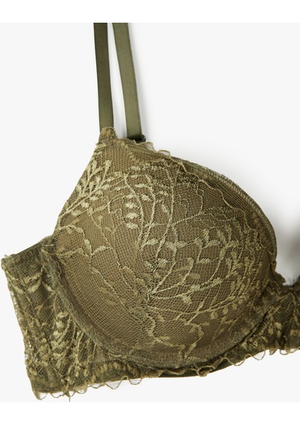Rahat Kalıp Dantel Detaylı Ekstra Dolgulu Destekli Sütyen fiyatları
