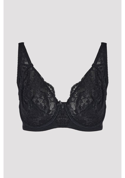 Siyah Curvy Minimizer Toparlayıcı Sütyen