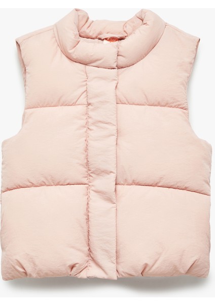 Dik Yaka Kolsuz Çıtçıt Kapamalı Şişme Yelek