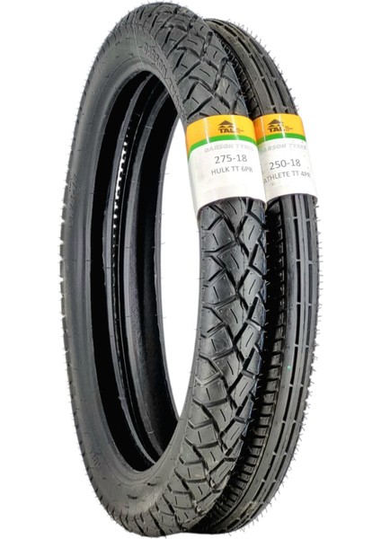 275-18 ve 250-18 Cg Lastiği Tt (Tubetype - Iç Lastikli Tip) Hulk /athlette