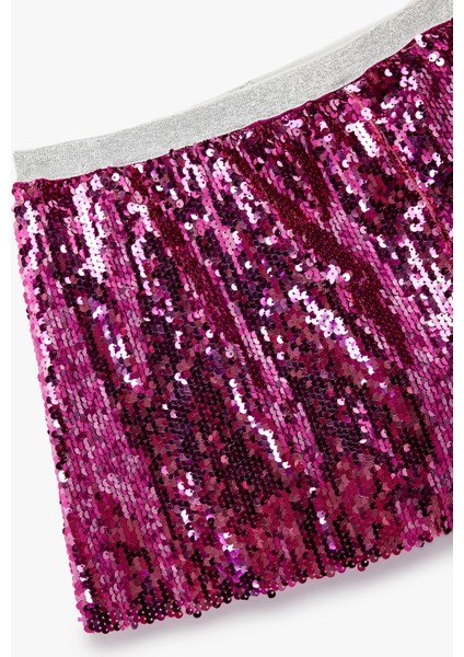 Pullu Payetli Beli Lastikli Etek modelleri