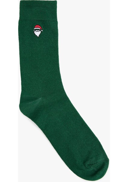 Pamuklu Noel Baba Baskılı Soket Çorap fiyatları