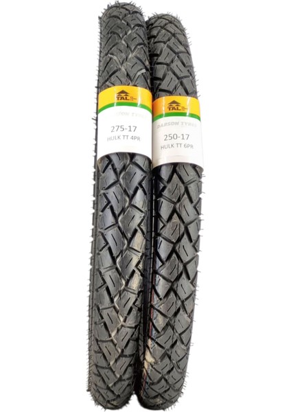 275-17 ve 250-17 Cup Lastik Takımı Tt (Tubetype - Iç Lastikli Tip) Hulk fiyatları