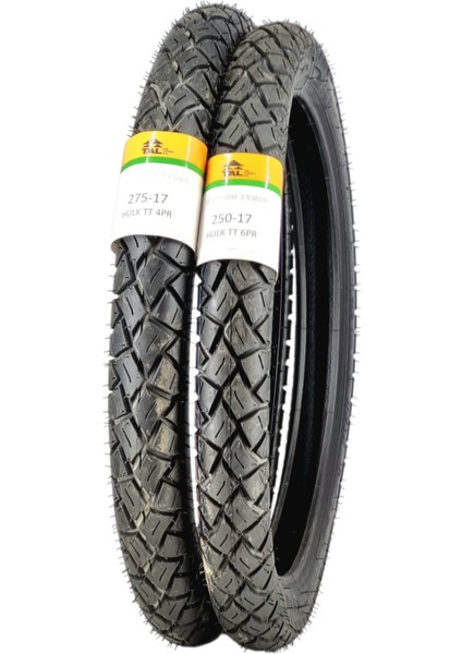 275-17 ve 250-17 Cup Lastik Takımı Tt (Tubetype - Iç Lastikli Tip) Hulk modelleri