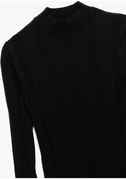 Dik Yaka Uzun Kollu Triko Kazak modelleri