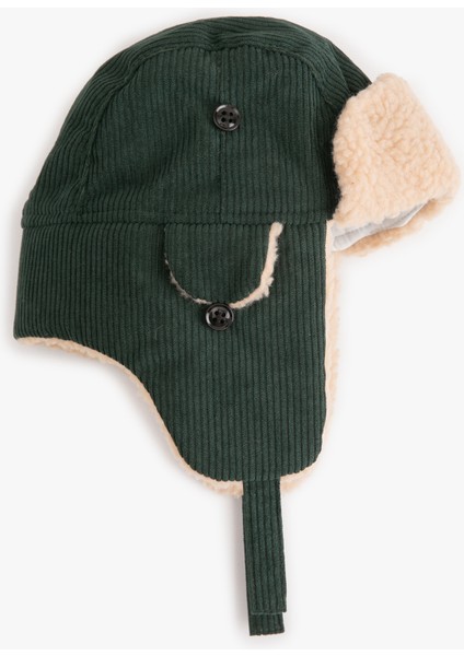 Peluş Detaylı Kadife Pilot Şapka fiyatları