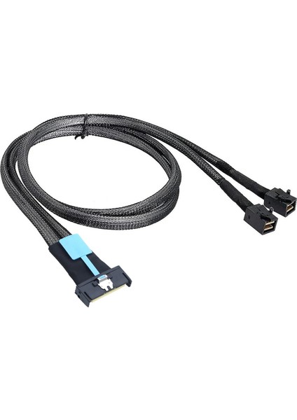 Mcıo 8ı Ila 2 x Sff 8643 Kablo Pcıe Gen5 Mcıo 8x - Mını Sas Hd Sff 8643 Sunucu Veri Merkezi Için Yüksek Hızlı Kablo 1m (Yurt Dışından)