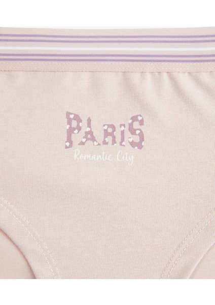 Yüksek Bel Rahat Kalıp Baskılı Pamuklu Hipster Külot modelleri