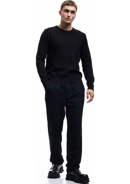 Uzun Kollu Bisiklet Yaka Basic Triko Kazak