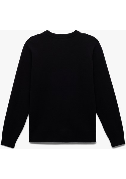 Uzun Kollu Bisiklet Yaka Basic Triko Kazak fırsatları