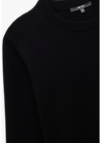 Uzun Kollu Bisiklet Yaka Basic Triko Kazak indirimleri