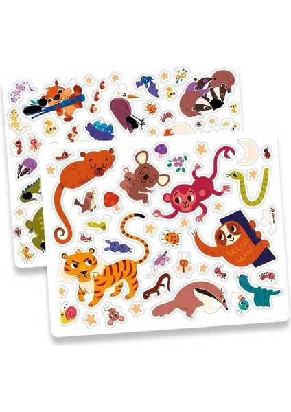 200 Fosforlu Sticker Seti – Poster + 10 Yıldız modelleri