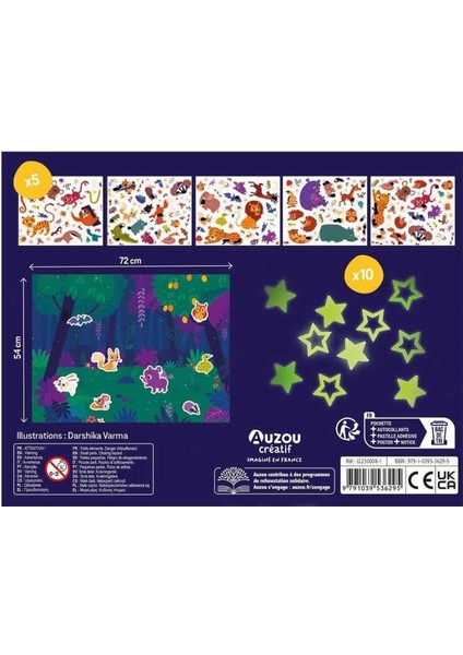 200 Fosforlu Sticker Seti – Poster + 10 Yıldız fırsatları