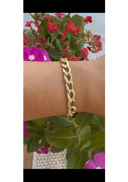 Vip Seri Xuping 14K Altın Kaplama Zirkon Taşlı Bileklik