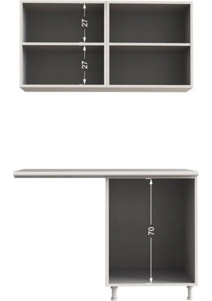 Manza Hazır Mutfak Dolabı 120CM - Parlak-Beyaz Laminat Tezgah Dahil-Bulaşık Makinesi Yeri Mevcut fiyatları