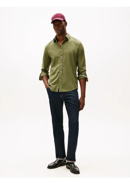 Flex Flannel Solıd Rf Shırt Erkek Yeşil Gömlek - MW0MW40469 modelleri