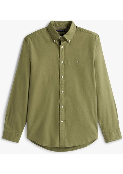 Flex Flannel Solıd Rf Shırt Erkek Yeşil Gömlek - MW0MW40469 indirimleri