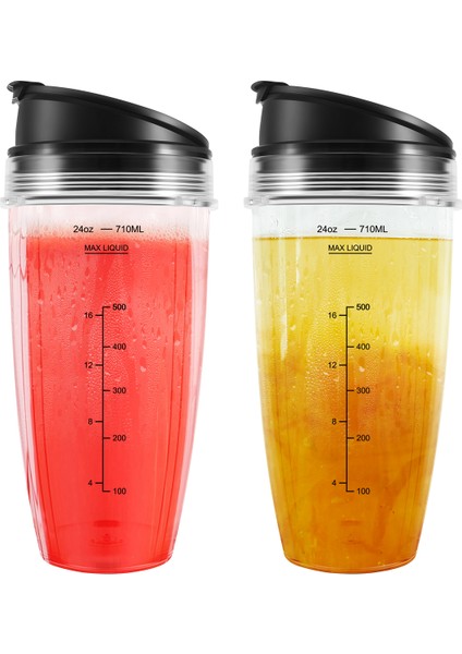 Ninja Nutri BN401, BN701, SS101, BN400, BN800, BN801 Blender ile Uyumlu 24 Oz Yedek Kaplar (Yurt Dışından) modelleri