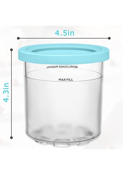 Ninja Creami Için Kapaklı Dondurma Kapları, NC301, NC300 ve NC299AMZ Dondurma Makinesiyle Uyumlu (Yurt Dışından) fırsatları