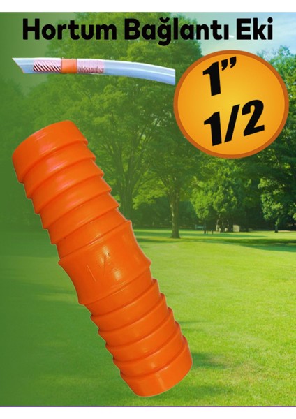 Hortum Bağlantı Aparatı Eki 1" 1/2 Bahçe Hortum Ucu Plastik Adaptörü Eki.