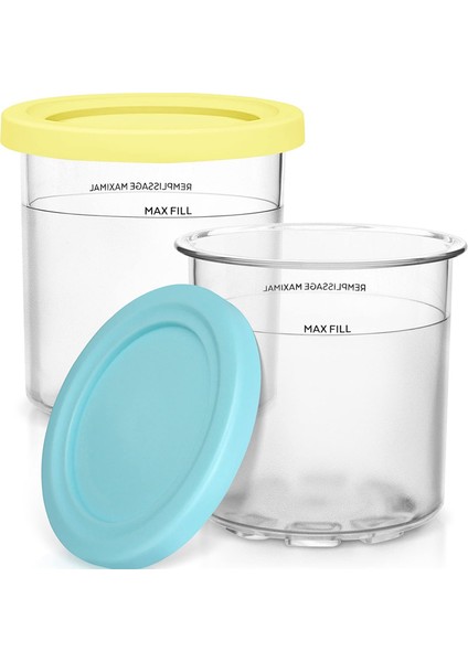 Ninja Creami Için Kapaklı Dondurma Kapları, NC301, NC300 ve NC299AMZ Dondurma Makinesiyle Uyumlu (Yurt Dışından) indirimleri