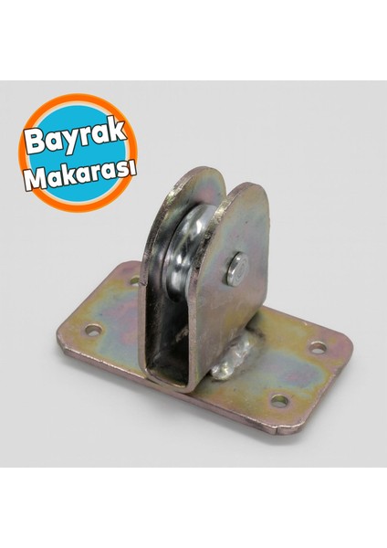 Tablalı Bayrak Makarası Paslanmaz Çelik Dayanıklı Halat Sistemli Kolay Kurulum Bayrak Askı Makinası