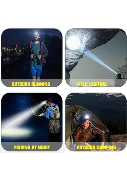 Yüksek Performanslı 30W Şarj Edilebilir LED Kafa Lambası indirimleri