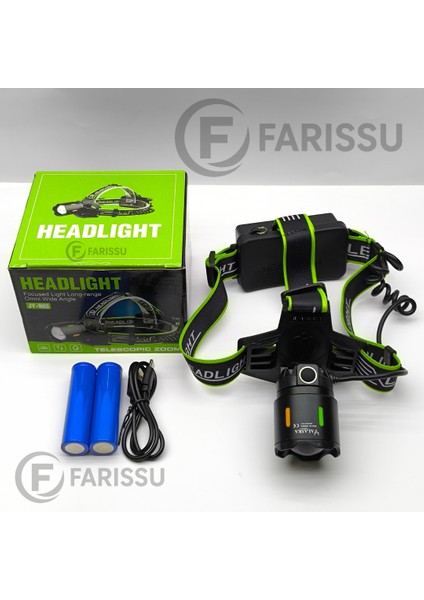 Yüksek Performanslı 30W Şarj Edilebilir LED Kafa Lambası