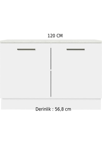Indu Mutfak Alt Modül 120 Cm-Çok Amaçlı Dolap- Tezgah Dahil modelleri