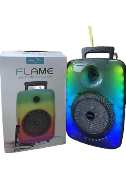 Gts Kablosuz Taşınabilir Açık Dj Parti Bt Hoparlörler ile Tws & Fm & USB 8 Inç GTS-1802