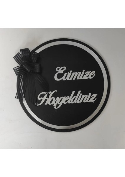 Ahşap Kapı Süsü Duvar Süsü, Duvar Dekoru Siyah 24 cm fiyatları